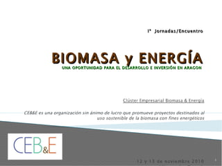 Presentación jornadas sobre biomasa de Albarracín
