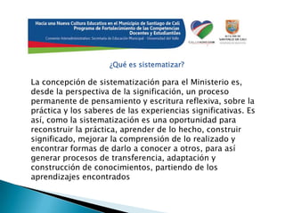 Los Resultados se refieren al cambio que se presenta en la formación técnica y el impacto en los alumnos hacia la comunidad.ESTRATEGIASEl Componente Interpersonal se refiere a la satisfacción y a las expectativas que se generan de las relacione alumno - docente.