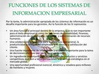 Los Sistemas de Información Empresarial | PPTX