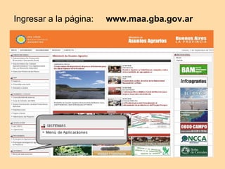 Ingresar a la página:   www.maa.gba.gov.ar
 