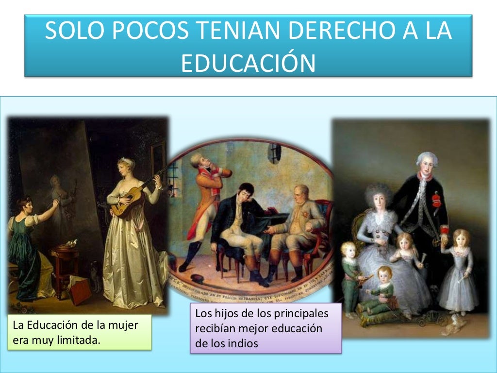 Presentación la educación en la época colonial2 Presentación la educación en la época colonial2