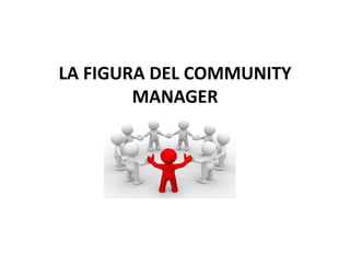 LA FIGURA DEL COMMUNITY
MANAGER
 