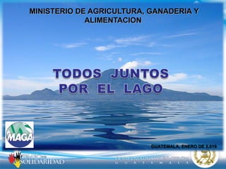 MINISTERIO DE AGRICULTURA, GANADERIA Y
             ALIMENTACION




                           GUATEMALA, ENERO DE 2,010
 