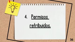Permisos
retribuidos.
36
4.
 