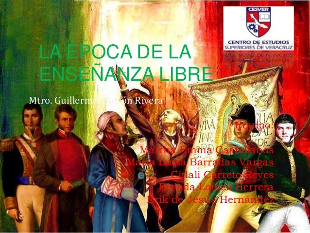 Presentación la época de la enseñanza libre