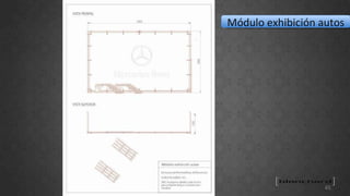Módulo exhibición autos 