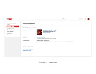 Prevención de errores
 