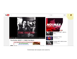 Visibilidad del estado del sistema
 