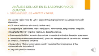Lcr Normal Range Presentación LCR final.ppt