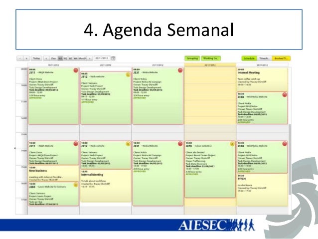 Ejemplo De Agenda Ejecutiva En Administracion Del Tiempo es.slideshare.net