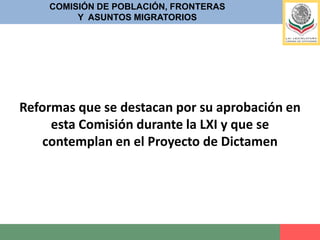 Establece la definición de lo que debe entenderse por política migratoria, partiendo de la premisa de que ésta debe tener su fundamento en los principios generales y demás preceptos contenidos en la propia Ley.