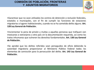 Refuerza la certeza jurídica sobre los casos en que la autoridad migratoria puede negar el ingreso de un extranjero o su permanencia en el territorio nacional, para restringir la discrecionalidad de la autoridad migratoria.