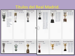 Títulos del Real Madrid.

 