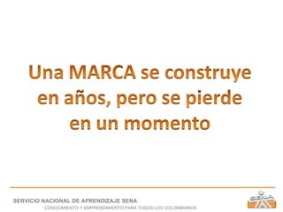 SERVICIO NACIONAL DE APRENDIZAJE SENA CONOCIMIENTO Y EMPRENDIMIENTO PARA TODOS LOS COLOMBIANOS 