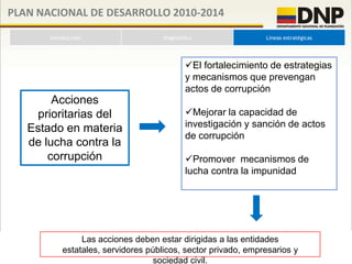 DNP - Presentación anticorrupción