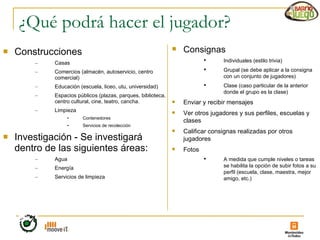 Presentación Juego para el plan ceibal