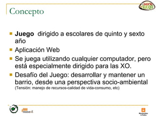 Presentación Juego para el plan ceibal