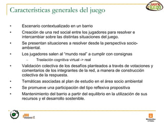 Presentación Juego para el plan ceibal