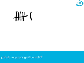 ¿Ha ido muy poca gente a verla? 
 