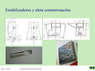 Estabilizadores y aleta contrarrotación.

Seite 29

04.03.2005

Olivier Kraft, Project Engineer EPB-Machines, Madrid

 