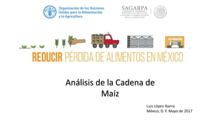 Luis López Ibarra
México, D. F. Mayo de 2017
Análisis de la Cadena de
Maíz
 