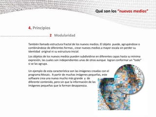 Pueden ser sometidos a una manipulación algorítmica         Por ejemplo, una locución puede ser alterada si aplicamos un determinado algoritmo de modificación de voz, de forma que el locutor parezca un pitufo. En épocas anteriores esto sólo se lograba inhalando helio. http://funny-voice.uptodown.com/Estas consecuencias  de la representación numérica de los nuevos medios surgen porque al ser creados con el mismo lenguaje, son susceptibles de ser ensamblados, troceados, escalados, deformados… de una manera jamás comparable con las mismas acciones realizadas de forma convencional (analógica).………………………………….………... 1Representación numérica imagen modelada con curvas Bézier 