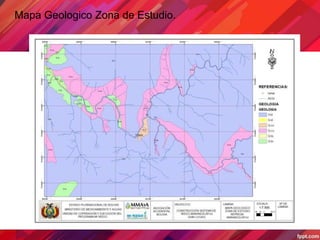Mapa Geologico Zona de Estudio.
 