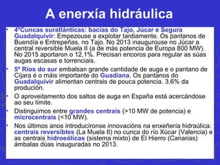 Encoro de Belesar
no río Miño
 