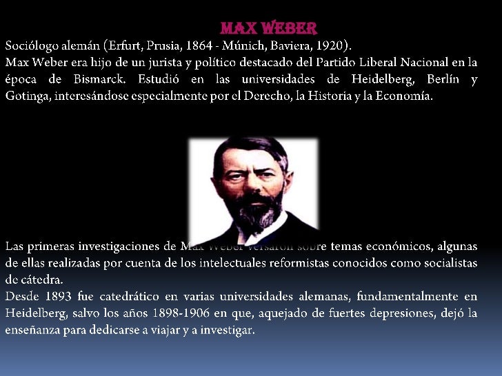 Presentación max weber