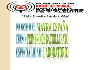“Unidad Educativa José María Velaz”

 