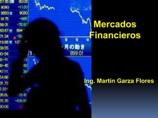 Mercados
Financieros
Ing. Martín Garza Flores
 