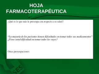 HOJA FARMACOTERAPÉUTICA 