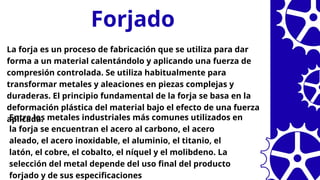 Forja Material Procesos de Formado Mecánico: Forjado, Prensado, Estirado y Más | PPTX