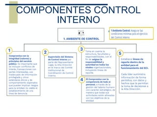 COMPONENTES CONTROL
INTERNO
 