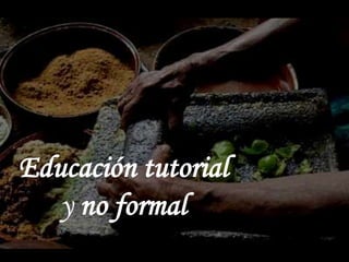 Educación tutorial
y no formal
 