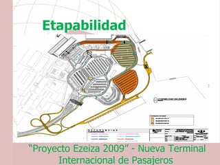 Etapabilidad
   Vialidades




“Proyecto Ezeiza 2009” - Nueva Terminal
      Internacional de Pasajeros
 