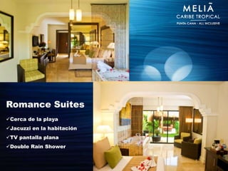 Romance Suites
Cerca de la playa
Jacuzzi en la habitación
TV pantalla plana
Double Rain Shower
 