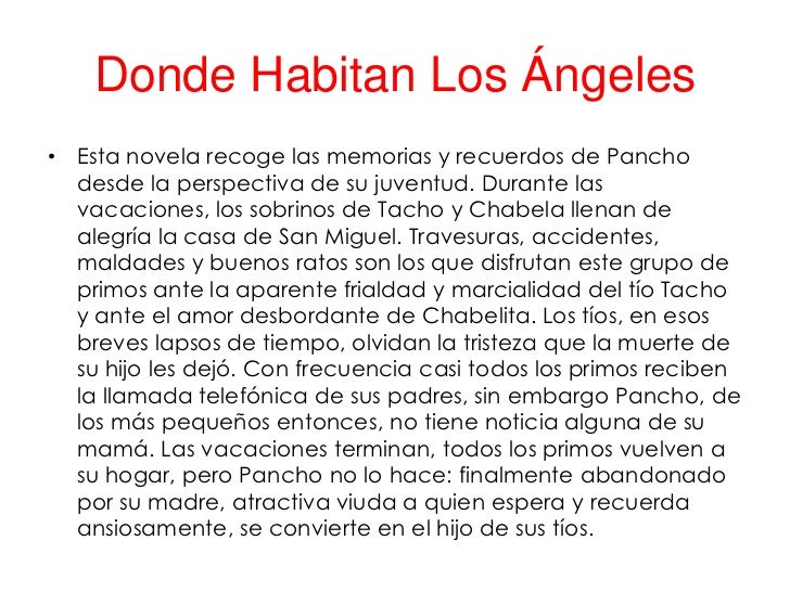 Memorama Donde Habitan los Ángeles