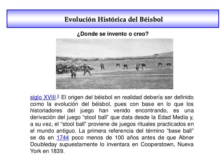 Origen del Béisbol