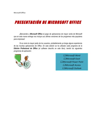 Presentación microsoft office
