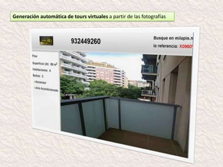 Generación automática de tours virtuales a partir de las fotografías
 