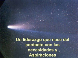 Un liderazgo que nace del contacto con las necesidades y Aspiraciones 