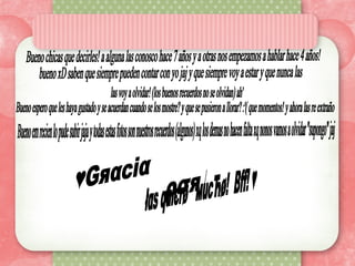 Presentación mis mejores amigas