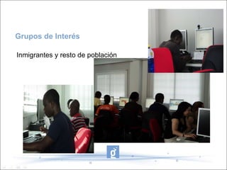 Inmigrantes y resto de población Grupos de Interés 