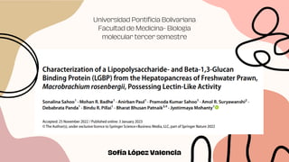 Sofía López Valencia
Universidad Pontificia Bolivariana
Facultad de Medicina- Biologia
molecular tercer semestre
 