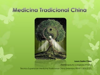 Laura Sastre Ciriza
Fisioterapeuta colegiada Nº5324
Técnico Superior en Medicina Tradicional China (Miembro PR Nº11303-2127)
 