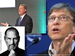 Fotografía:guccio@文房具社. .(CC BY-NC 2.0) 
Fotografía: Climate Change, Agriculture and Food Security.(CC BY-NC-SA 2.0) 
Fotografía: World Economic Forum. Attribution-NonCommercial-ShareAlike 2.0 Generic (CC BY-NC-SA 2.0) 
 