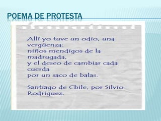 POEMA DE PROTESTA
 