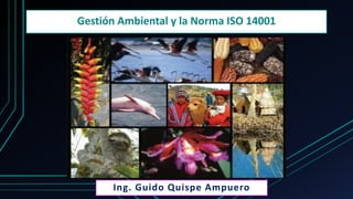 Gestión Ambiental y la Norma ISO 14001
Ing. Guido Quispe Ampuero
 