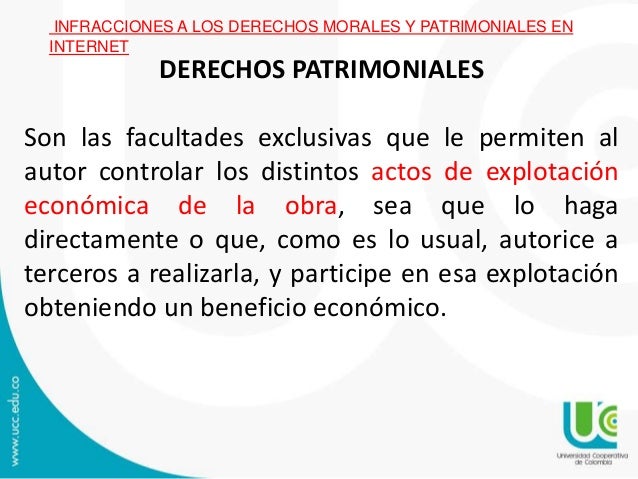 Presentaciónn derechos morales y patrimoniales en